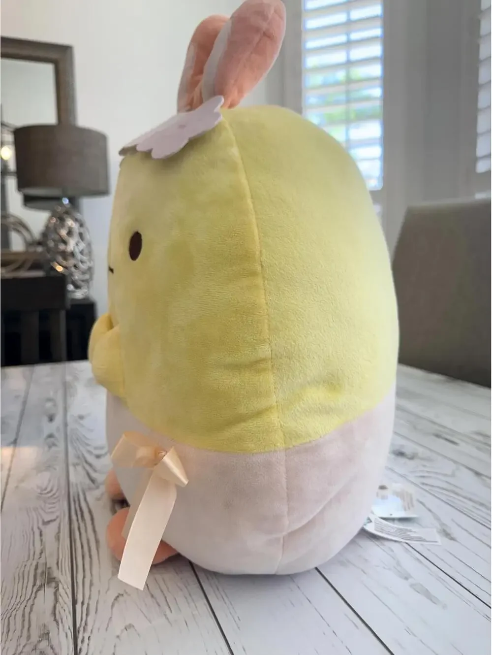San-X Sumikko Gurashi “Ebifurai No Shippo” the Egg Bunny Flower Crown 18” Plush